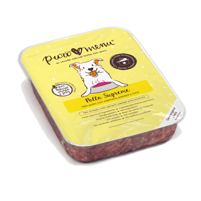 Cocinado: Menú Pollo Supreme (Monoproteico) Congelado Cocinado para perro