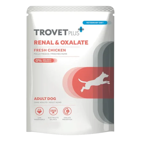 Trovet Plus Renal Oxalate: Alimento Húmedo Renal 300gr para Perros con Pollo