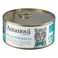 Lata de comida húmeda Amanova natural & tasty para gatos de atún