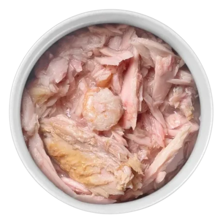 Lata de comida húmeda Amanova natural & tasty para gatos de atún y gambas