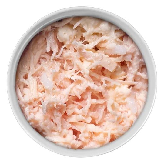 Lata de comida húmeda Amanova natural & tasty para gatos de pollo y queso