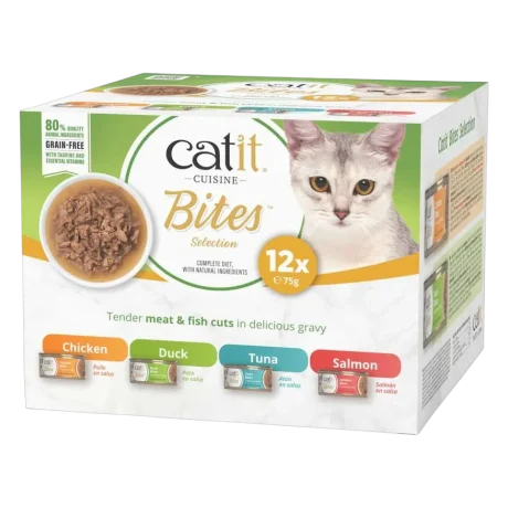 Catit Cuisine Bites Pack Variado de 12 Unidades Para Gatos