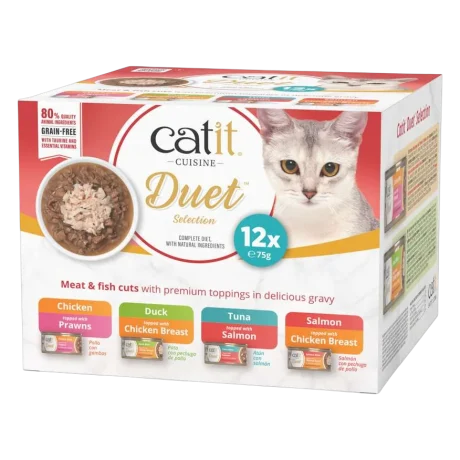 Catit Cuisine Duet Pack Variado de 12 Unidades Para Gatos