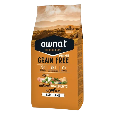 Ownat Grain Free Prime Adult Cordero 3Kg Para Perros