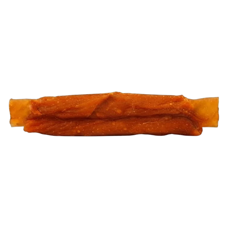 Snack rollito de piel de ternera envuelto en pollo para perros