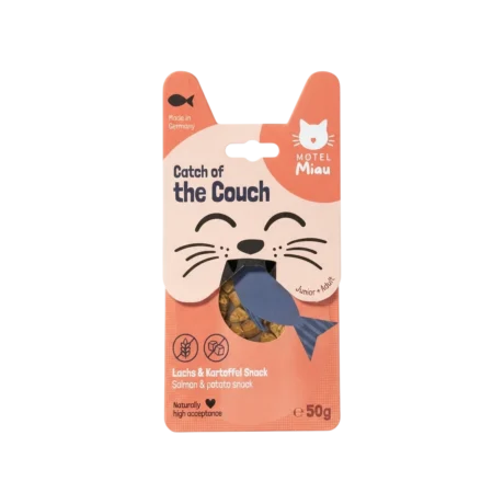 Motel Miau Catch of the Couch Patata y Salmón 50gr Snack para Gatos