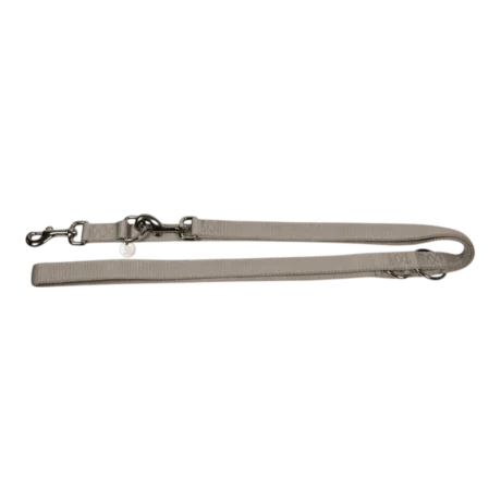Nayeco Correa de Adiestramiento Basic Nylon Gris 2,5cm x 200cm Para Perro