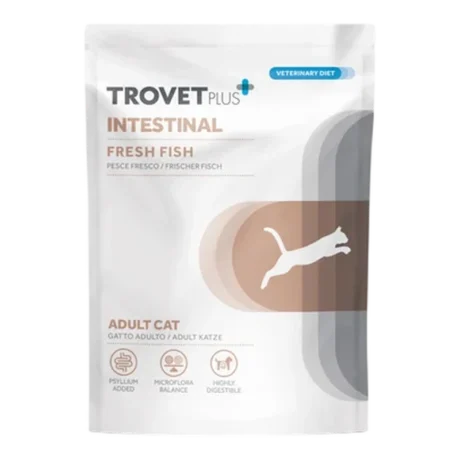 Trovet Plus Intestinal: Alimento Húmedo Intestinal 85gr para Gatos con Pescado y Pavo