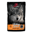Sobre de Alpha Spirit Turkey Mousse, alimento completo húmedo para perros de todas las razas, sabor pavo, en formato 85g y 300gr.