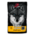 Sobre de Alpha Spirit Chicken Mousse, alimento completo húmedo de pollo para perros de todas las razas, en formato 85g.