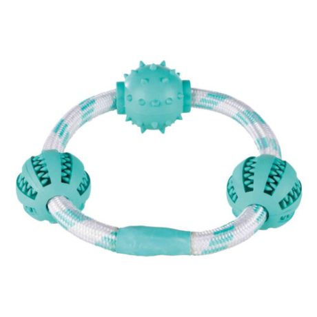 Trixie Denta Fun Aro con Cuerda y Pelotas Para Perros