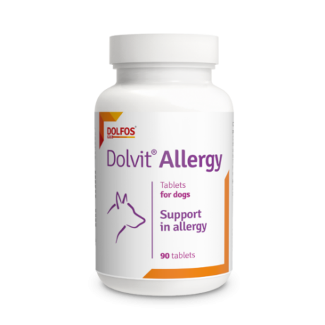 Dolfos Dolvit Allergy suplemento natural para alergias en perros de razas medianas y grandes en Anlú
