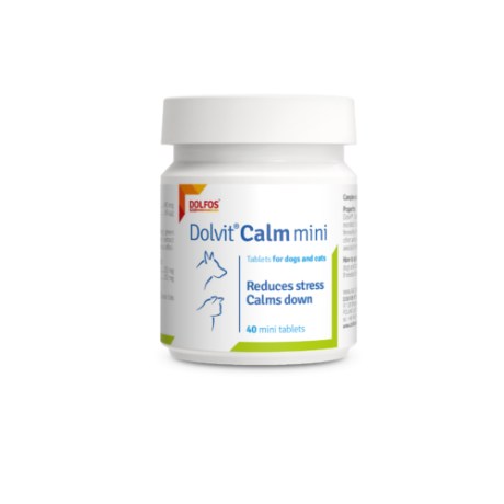 Dolfos Dolvit Calm Mini relajante natural con triptófano para gatos y perros pequeños en Anlú