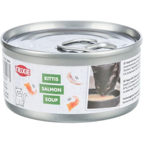 Trixie Sopa de Pollo con Salmón 80gr Para Gatos