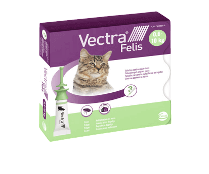 Detalles Esenciales para la Salud y Comodidad de Tu Gato Ideal para Gatos Jóvenes: Apto para gatitos a partir de las 7 semanas de edad o con un peso mínimo de 0,6 kg. Adaptado a Todos los Tamaños: Eficaz para gatos con un peso entre 0,6 kg y 10 kg, cubriendo un amplio rango de pesos. Aplicación Sencilla: Diseñada para una aplicación fácil y rápida, haciendo que el proceso sea menos estresante para ti y para tu gato. Formato Económico: Cada caja contiene 3 pipetas, lo que te proporciona 12 semanas (3 meses) de protección continuada con una sola compra. Composición y Formato Principios Activos: Dinotefuran: 423 mg Piriproxifeno: 42,3 mg Formato: Caja con 3 pipetas spot-on. Modo de Empleo: Sencillo y Eficaz Para asegurar la máxima protección de tu gato, sigue estas sencillas instrucciones: Pesar a tu mascota para asegurarte de que el producto es el adecuado para su peso. Preparación: Abre la pipeta cuidadosamente. Aplicación: Con tu gato en una posición cómoda, aparta el pelo en la base de la cabeza (o en el cuello, donde tu gato no pueda lamerse) hasta que la piel sea visible. Aplica la pipeta directamente sobre la piel, a contrapelo, administrando la cantidad total del producto. Frecuencia: Para mantener a tu gato protegido de forma constante, aplica una pipeta una vez al mes. Recomendaciones Adicionales: Evita manipular a tu gato durante al menos ocho horas después de la aplicación. Se recomienda aplicar el producto por la noche para que actúe mientras tu gato descansa. Evita que los gatos tratados duerman con sus propietarios, especialmente con niños, justo después de la aplicación. Lávate bien las manos con agua y jabón después de usar el producto.