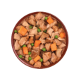 Composición: 97% atún fresco en su salsa, zanahoria, guisantes, calabaza, especias. Componentes Analíticos: Proteína Bruta: 19,8%, Grasa bruta: 0,9%, Fibra bruta: 0,7%, Ceniza bruta: 1,4%, Humedad: 76,7%, Energía metabolizable por kg: 893 Kcal – 3736 Kj Aditivos Nutricionales por kg: Vitaminas: Vitamina A (3a672a) 8011 IU, Vitamina D3 (3a671) 513 IU, Vitamina E (3a700) 160 IU. Minerales: 3b503 (Mn:3.2), 3b103 (Fe:22), 3b405 (Cu:4.3), 3b603 (Zn:35), 3b201 (I:0.5). Recomendaciones de Uso: Consulta la tabla de necesidades diarias de alimento como punto de referencia, variando la cantidad según la edad, nivel de actividad, peso y raza de tu perro. Una vez abierto, conservar en el frigorífico hasta 24 horas. Para potenciar la experiencia, retira la tapa y calienta 60 segundos en el microondas. Información Adicional: Apto para perros de todas las razas y tamaños. Almacenar en un lugar fresco y seco. Servir a temperatura ambiente o ligeramente calentado.