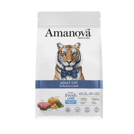¡Cuida la salud y el bienestar de tu gato esterilizado con Amanova Cat Sterilised Cordero! Este pienso es la elección perfecta para gatos esterilizados con paladares exigentes, ofreciendo una nutrición completa y equilibrada con ingredientes frescos y naturales. ¡Tu gato te lo agradecerá!
