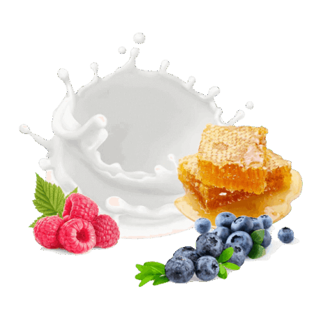 Etiqueta Puromenu Puro Helado Frutos del Bosque 130g. Composición: Frutas del bosque (50%), Manzana (30%), Agua (20%). Helado natural para perros y gatos.