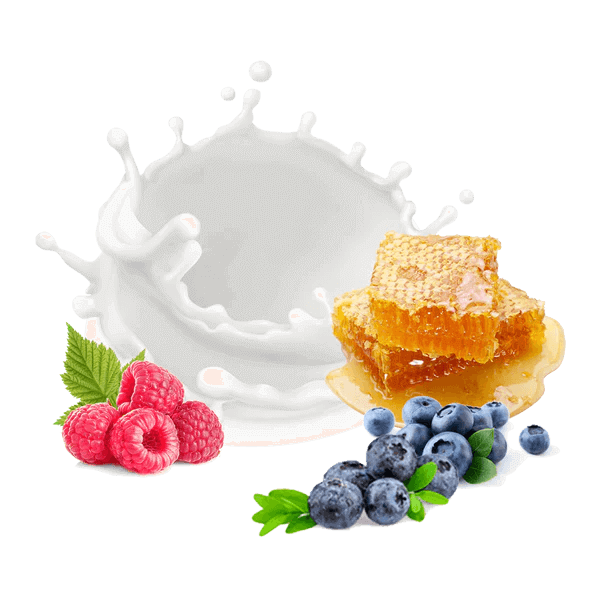 Etiqueta Puromenu Puro Helado Frutos del Bosque 130g. Composición: Frutas del bosque (50%), Manzana (30%), Agua (20%). Helado natural para perros y gatos.