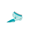 Cepillo Deslanador Perro Muda Freedog. Rastrillo quitapelo azul y turquesa para pelo suelto.