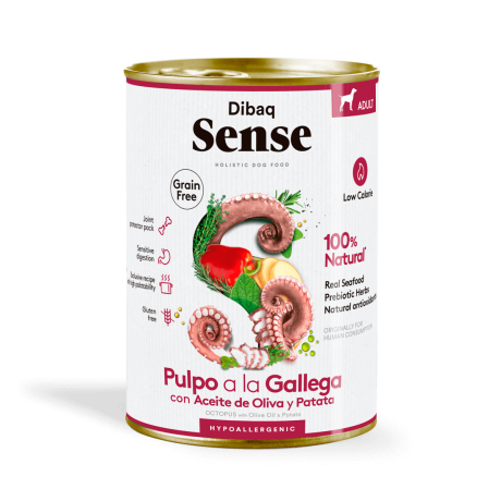 Dibaq Sense Pulpo a la Gallega 380g Paté Para Perro