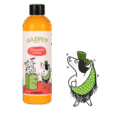 Botella individual de GAZPET de YOGUPET en su versión Original con Sandía y Fresa. La etiqueta muestra ilustraciones divertidas de perros. El producto es una bebida refrescante de kéfir ideal para la hidratación y el bienestar intestinal de perros y gatos.