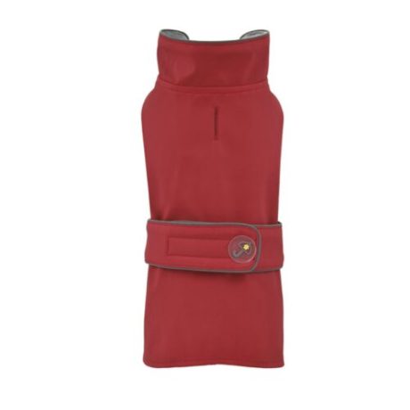 Nayeco Impermeable Dancing Rain Cerrado Rojo Para Perros