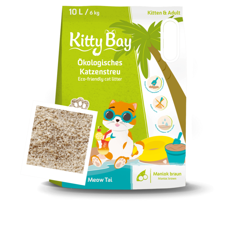 Descubre la comodidad y la sostenibilidad con la arena para gatos Kitty Bay Meaw Tai. Elaborada 100% con raíz de yuca marrón, esta arena aglomerante ofrece una experiencia natural y saludable para tu felino, al tiempo que respeta el medio ambiente.