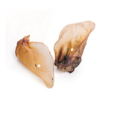 Oreja Ternera Deshidratada Perro. Dos orejas secas, snack 100% natural para la salud dental.