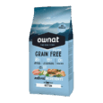 Saco de pienso OwNat Prime Grain Free para gatitos. Formulación con 81% de carne, 19% frutas y vegetales y 0% cereales.