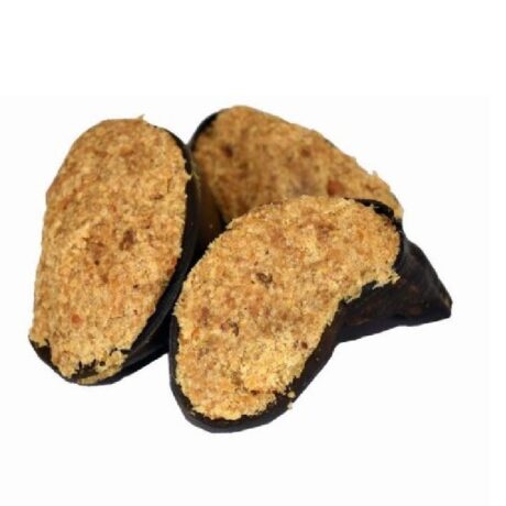 Pezuñas Búfalo Rellenas Perro (Unidad). Snack natural y duradero con 80% proteína para sarro.