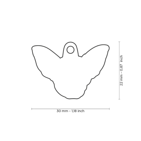 ¿Por qué es importante que tu perro lleve una placa identificativa? Seguridad: La placa identificativa es la forma más rápida y efectiva de que alguien pueda contactarte si encuentra a tu perro perdido. Tranquilidad: Saber que tu perro lleva una identificación te brinda tranquilidad y reduce la angustia en caso de extravío. Información vital: Además de tus datos de contacto, puedes incluir información relevante como el nombre de tu perro o si requiere cuidados especiales. Cumplimiento legal: En algunas localidades, es obligatorio que los perros lleven una placa identificativa. Detalles del producto Diseño: Chihuahua Crema Personalización: Grabado en la parte trasera Incluye: Anillo para enganchar al collar