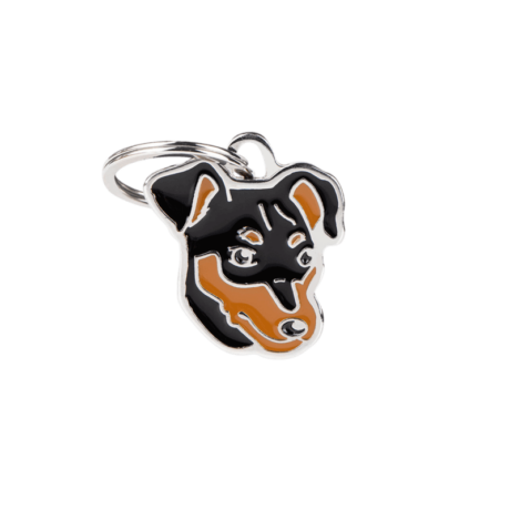 ¿Qué información debe incluir la placa identificativa? Nombre de tu perro: Es lo primero que la gente buscará al encontrar a tu mascota. Tu número de teléfono: Es la forma más rápida de que alguien pueda contactarte. Información adicional (opcional): Puedes incluir información relevante como tu dirección, un número de teléfono alternativo o si tu perro tiene alguna condición médica especial. Detalles del producto Diseño: Pinscher Negro y Rojo Personalización: Grabado en la parte trasera Incluye: Anillo para enganchar al collar ¡Expresa tu amor por tu Pinscher Negro y Rojo con la Placa Friends!