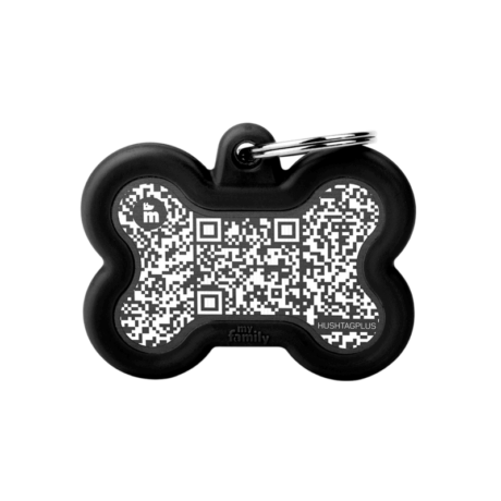 La placa Hushtag Plus: tu aliada en caso de pérdida Imagina esta situación: tu mascota se ha perdido y está lejos de casa. Pero no te preocupes, ¡la placa Hushtag Plus está ahí para ayudar! Gracias a su sistema de identificación doble, cualquier persona que encuentre a tu mascota podrá contactarte de inmediato, ya sea escaneando el código QR o leyendo el grabado. ¡Volveréis a estar juntos en un abrir y cerrar de ojos!