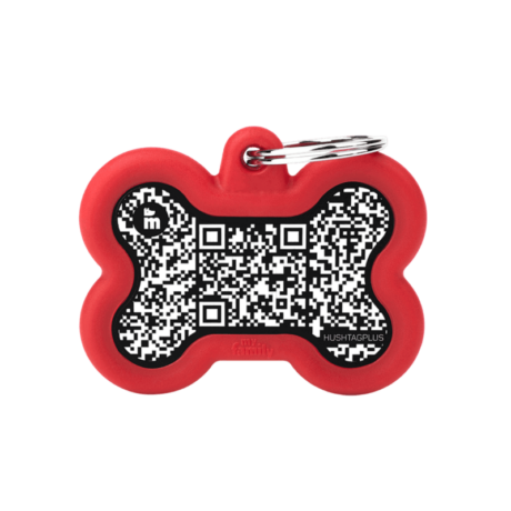 La placa Hushtag Plus: tu aliada en caso de pérdida Imagina esta situación: tu mascota se ha perdido y está lejos de casa. Pero no te preocupes, ¡la placa Hushtag Plus está ahí para ayudar! Gracias a su sistema de identificación doble, cualquier persona que encuentre a tu mascota podrá contactarte de inmediato, ya sea escaneando el código QR o leyendo el grabado. ¡Volveréis a estar juntos en un abrir y cerrar de ojos!