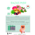 Beneficios para tu mascota: Piel y pelaje saludables: Los ácidos grasos omega-3 y omega-6 nutren la piel y el pelaje, dejándolo suave y brillante. Digestión óptima: La combinación de proteínas de alta calidad, fibra y prebióticos favorece una digestión saludable. Energía y vitalidad: Proporciona la energía necesaria para una vida activa. Articulaciones sanas: La condroitina y la glucosamina ayudan a mantener las articulaciones fuertes y flexibles. COMPOSICIÓN Anlú Razas Mini Grain Free: Mínimo 28% de carnes y pescados deshidratados de los cuales: Carne fresca de pollo (min. 22%), atún hidrolizado y cocinado a bajas temperaturas (min. 8%), patata, legumbres, grasa de pollo, levadura de cerveza, hidrolizado de hígado de pollo, aceite de pescado rico en Ω3, hortalizas (achicoria, zanahoria, habas verdes, colinabo), sustancias minerales, extracto de yuccaschidigera, fibra de manzana, complejo condroprotector (hidroclorato de glucosamina, sulfato de condroitina, extracto de mejillón de labios verdes Perna canaliculus), manano-oligosacáridos, fructo-oligosacáridos, taurina, botánicos (caléndula, salvia, fenogreco, eneldo, tomillo), prebióticos, extractos vegetales (frutos rojos, semilla de cardo mariano, semilla de té verde, romero), antioxidantes naturales, probióticos (E. faecium).